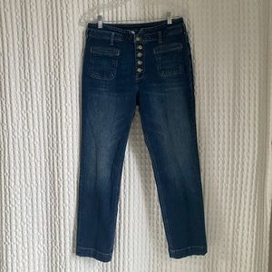 High Rise Slim Pilcro & The Letterpress Denim Jeans - Size 29